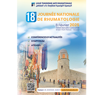 18<sup>ème</sup> journée nationale de rhumatologie