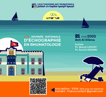 2<sup>ème</sup> Journée Nationale d'Échographie en Rhumatologie