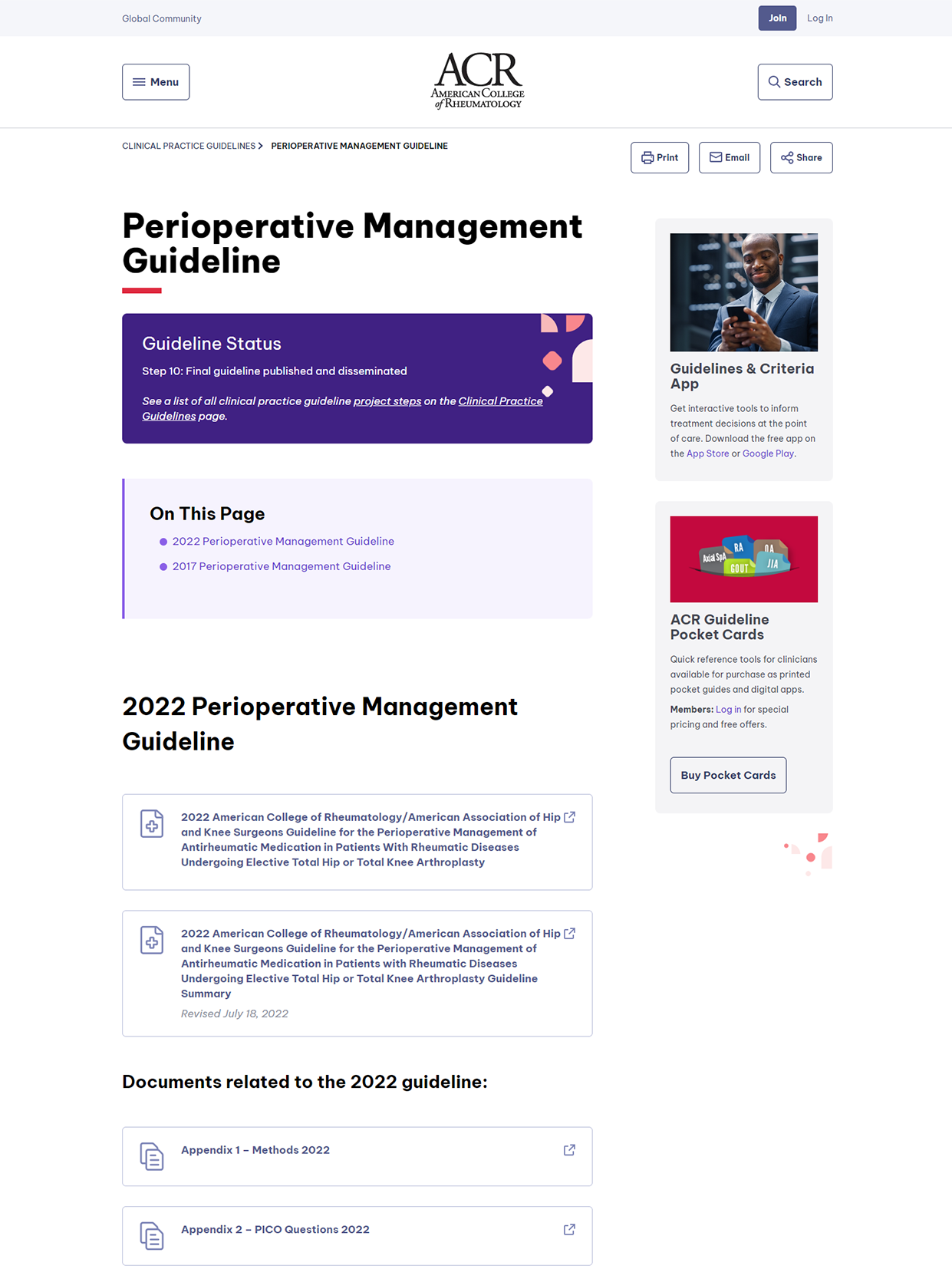 2022 American College of Rheumatology/American Association of Hip and Knee Surgeons Guideline for the Perioperative Management of Antirheumatic Medication in Patients With Rheumatic Diseases Undergoing Elective Total Hip or Total Knee Arthroplasty